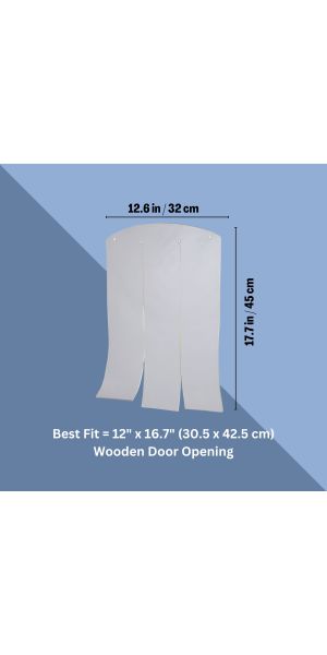 TRIXIE Natura Vinyl Door Flaps for Classic Dog House, 0.25
