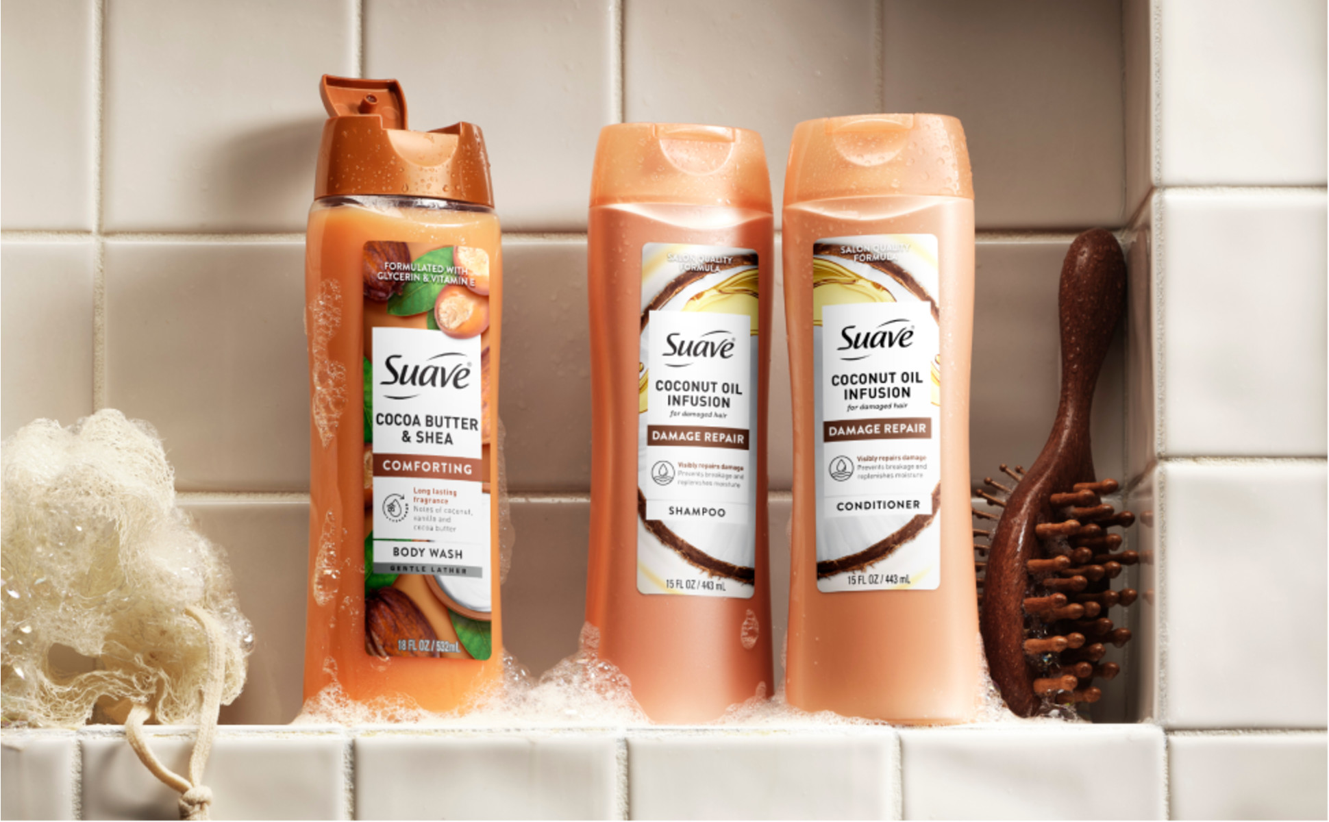 Suave Coconut Oil Infusion Shampoo & Conditioner Value Set for