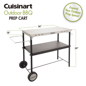 Cuisinart 20'' W x 54'' D Metal Grill Cart Or Table