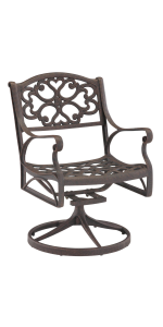 Sanibel Bronze Swivel Rocking Chair