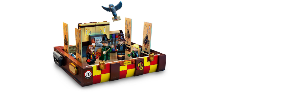 LEGO Harry Potter Hogwarts Magical Trunk, Luggage Set, Building Toy Idea  for Kids, Customizable Toy, Girls & Boys with Movie Minifigures and House