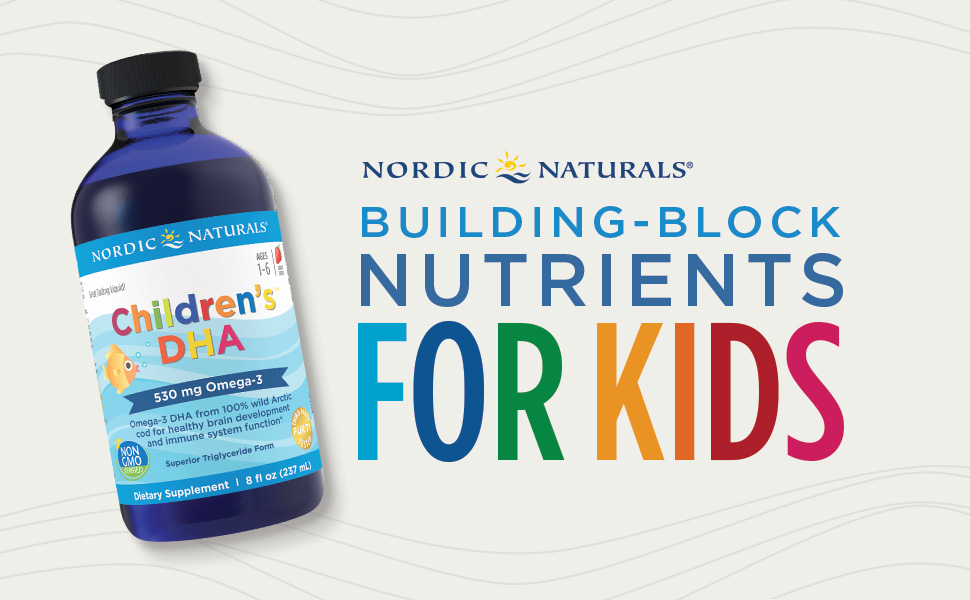 Nordic Naturals Children s DHA Liquid 530 Mg Strawberry Fish