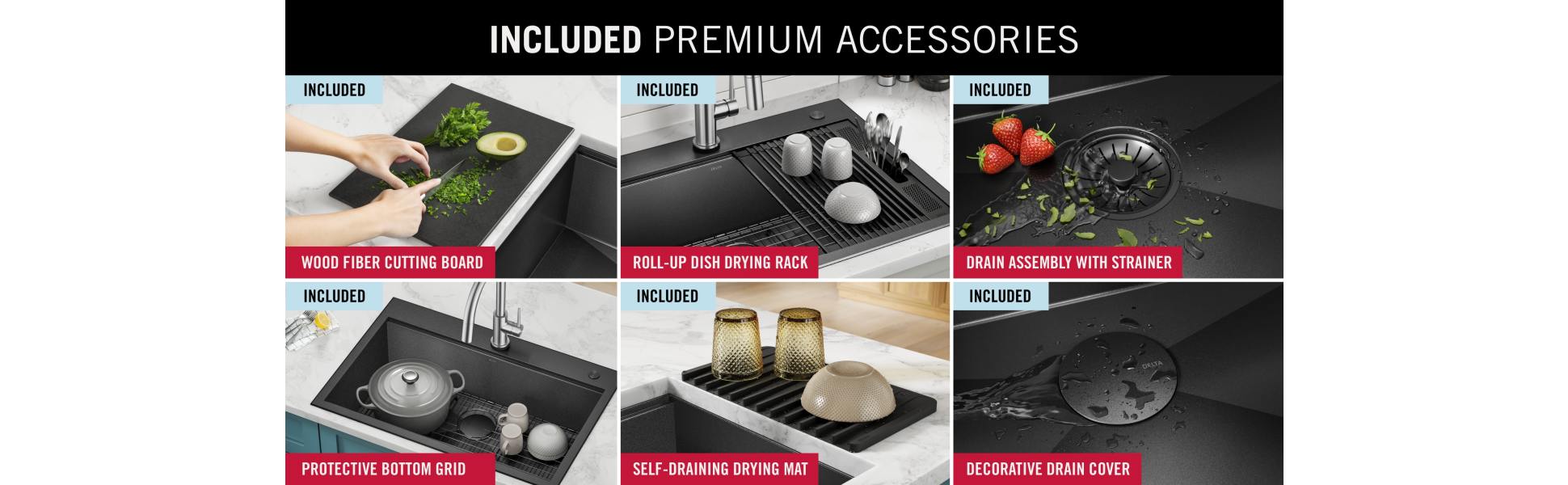 Delta Rivet 16 Gauge Black Stainless Steel 33 in. Double