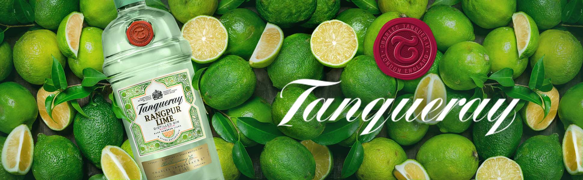 Tanqueray Rangpur Lime Gin 750 mL, 41% ABV with rare Rangpur limes