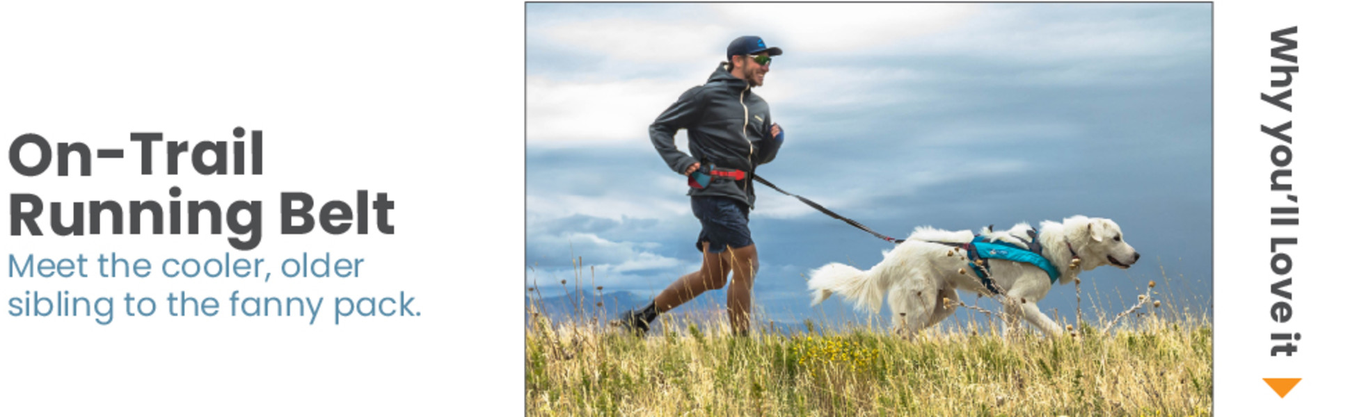 Kurgo On-Trail Running Belt, ceinture de course à pied