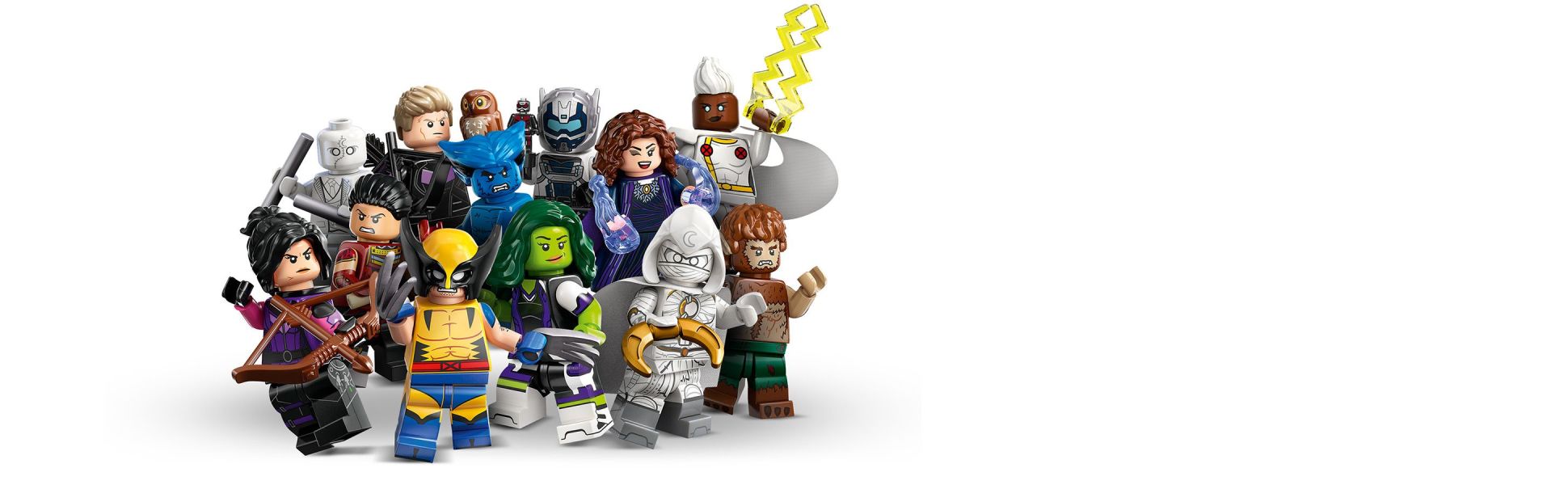 LEGO 71039 Marvel Series 2 Mini Figures, 1 of 12 Iconic Disney+ Characters  to Collect in Each Bag, Includes Wolverine, Hawkeye, She-Hulk, Echo and