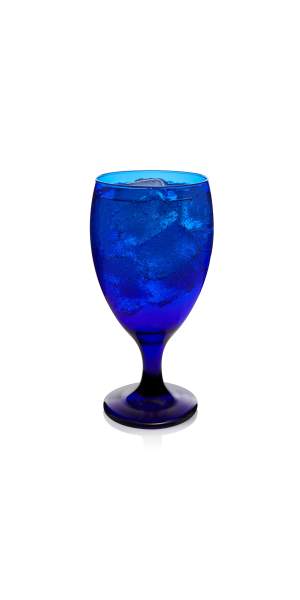Libbey Premiere Cobalt Iced Tea Goblet Glasses, Set of 12