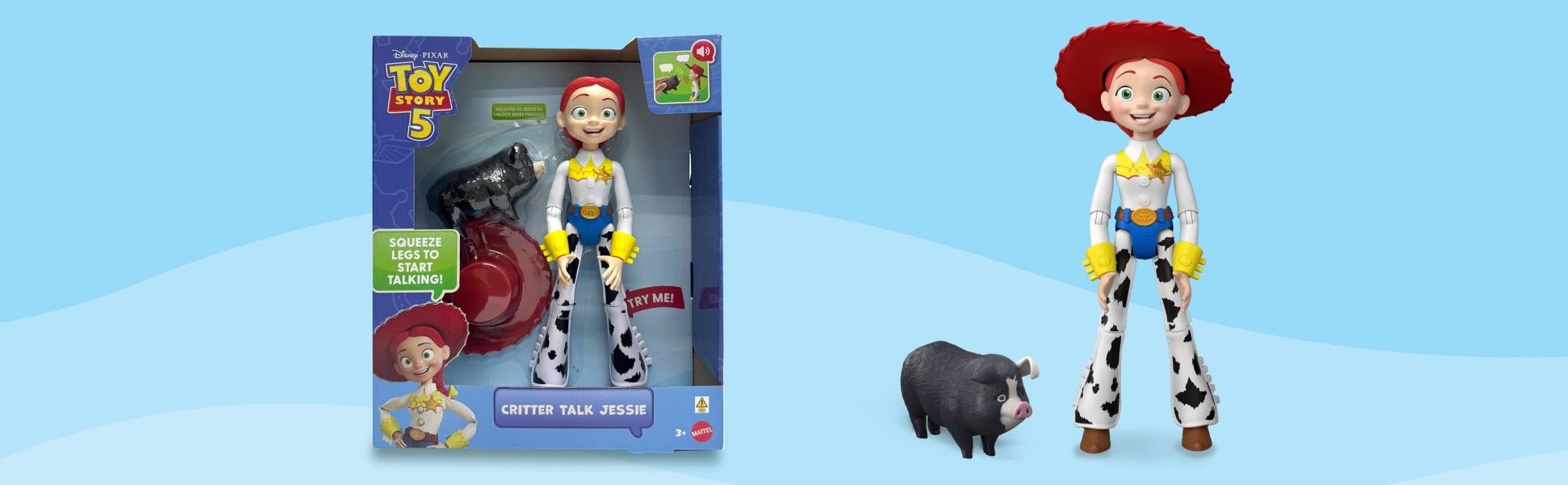 Disney and Pixar Toy Story 5 Critter Talk Jessie, 12 Inch Action