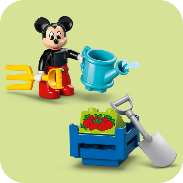 Use the tools to dig the garden.