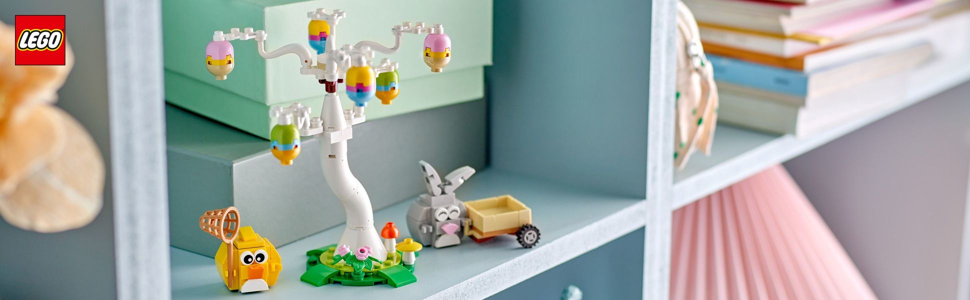 Spring holiday fans can celebrate Easter with this LEGO animal playset and create a delightful, decorative display toy.