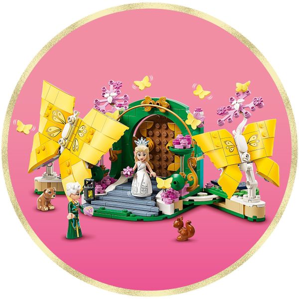 Part the toy butterfly wings to reveal the wedding scene.