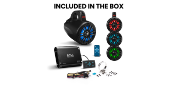 BOSS Audio Systems UNI4RGB UTV Marine Stereo Package | Certified