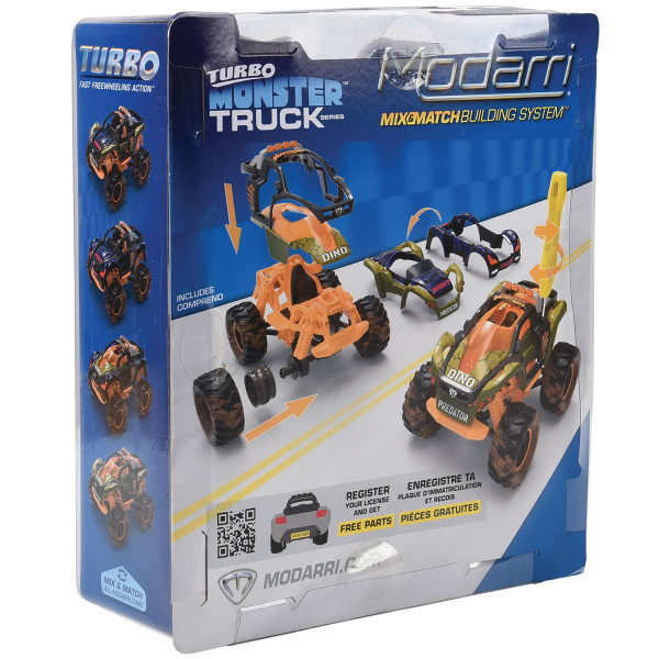 木工 Toy モンスターローダー Modarri: Jurassic Beasts Turbo Monster Truck - DIY Design & Build