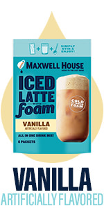  Maxwell House Powder Iced Latte Foam - Vanilla : Books