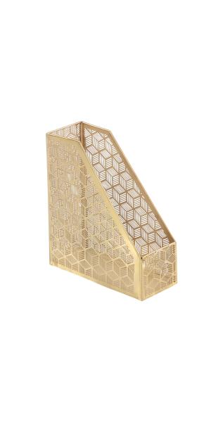 Glam Gold Metal Magazine Holder