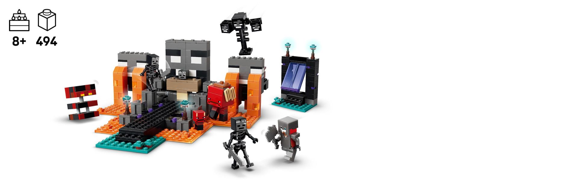 Kids join the Crimson Warrior as he takes on 2 skeletons and other mobs in an explosive adventure in the warped forest biome.