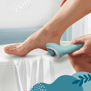 Amope Pedi Perfect Pro Rechargeable Foot File, Dual- Speed with Diamond  Crystals for Feet, Hard and Dead Skin – Ultra Coarse Refill Head (Blue