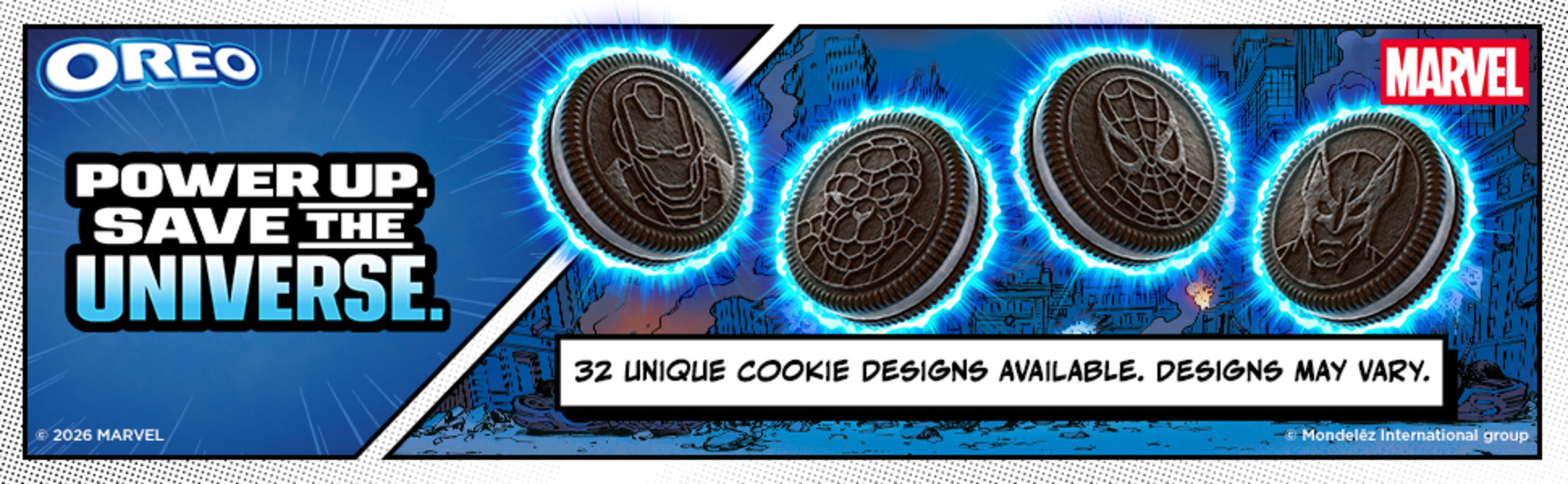 MARVEL OREO Stuf of Legends Cookies, Special Edition, 10 Snack