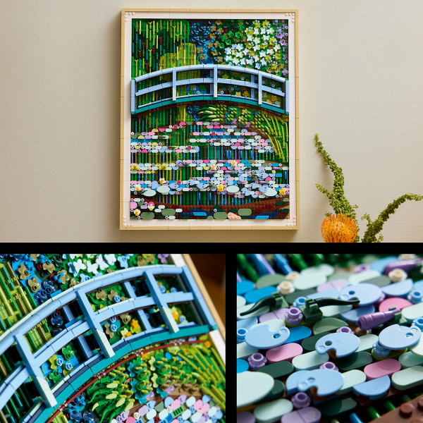 Create your own Bridge over a Pond of Water Lilies.