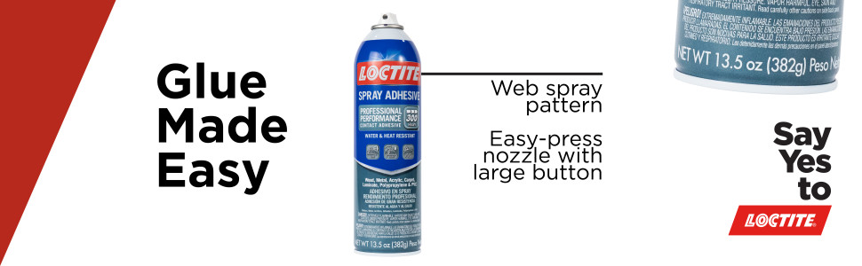 Loctite Spray Adhesive 13.5 oz Lightweight Bonding Crafts Paper