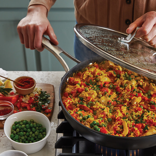 Calphalon Premier Hard-Anodized Nonstick Deep Skillet - Thumbnail 5