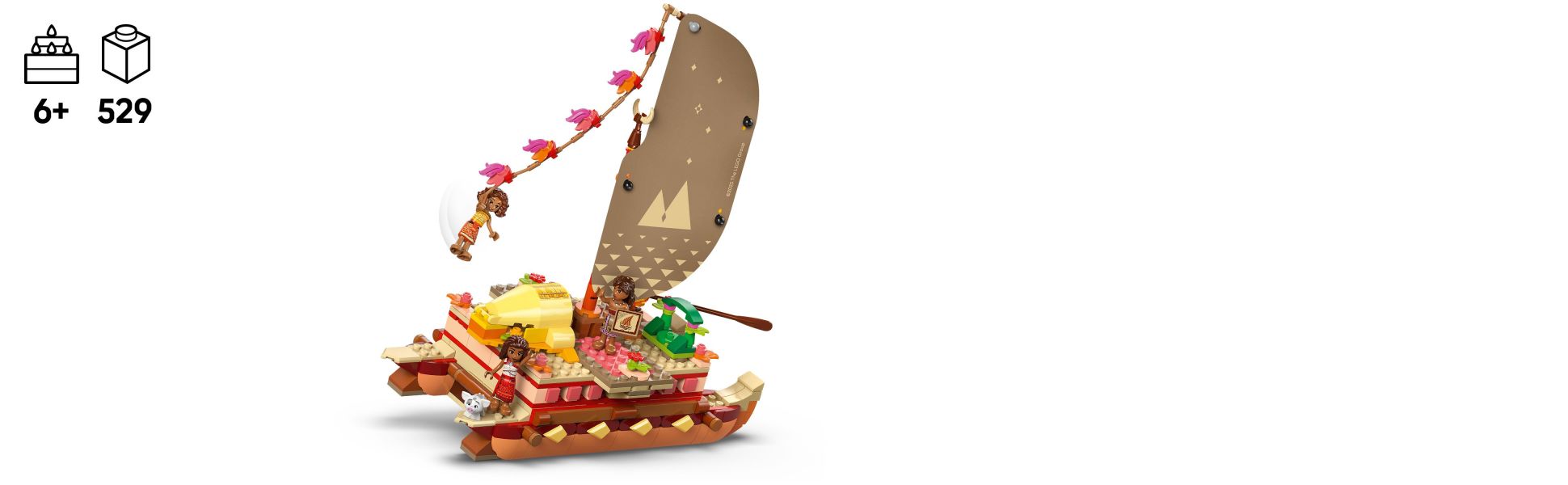 Kids can be storytellers and create their own tales in the Disney's Moana universe, setting sail for adventures with friends.