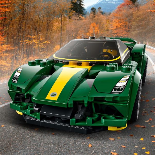 A suited Lotus driver adds to the play.