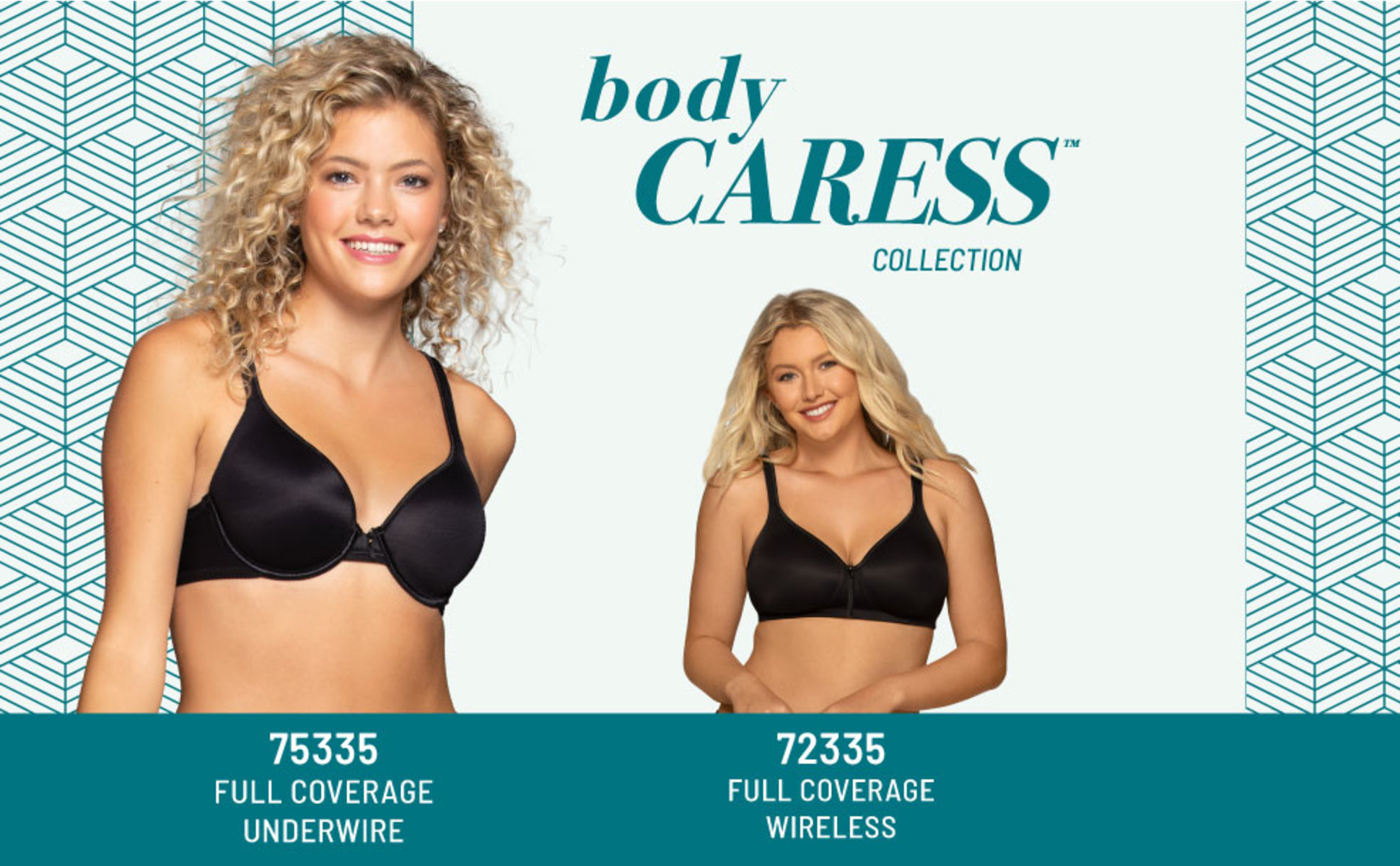 Vanity Fair Women's Body Caress Full Coverage Convertible Bra, Style 75335  