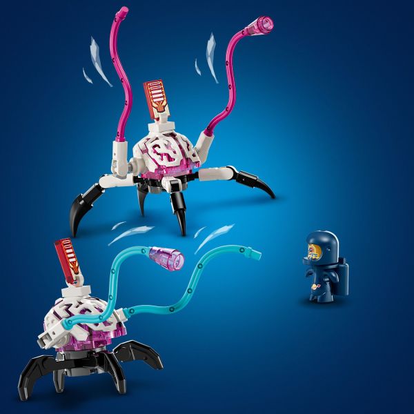 Albert figure and 2 Cyber Brain figures.