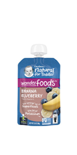 Gerber banana best sale blueberry pouch