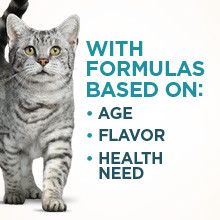 With formulas based on age, flavor, and health need