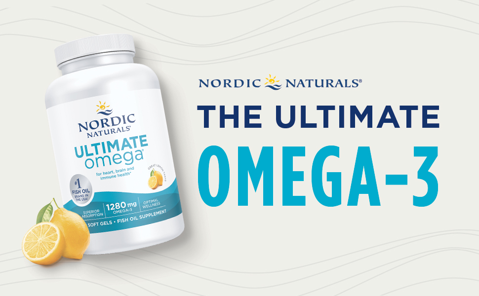 Nordic Naturals Ultimate Omega-3 Fish Oil Supplement Softgels
