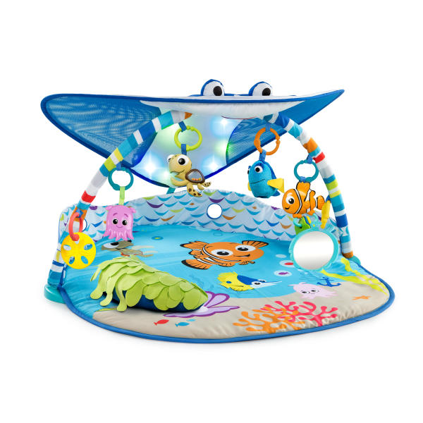 Disney Baby Finding Nemo Mr. Ray Baby Activity Gym & Tummy Time Play Mat by  Bright Starts