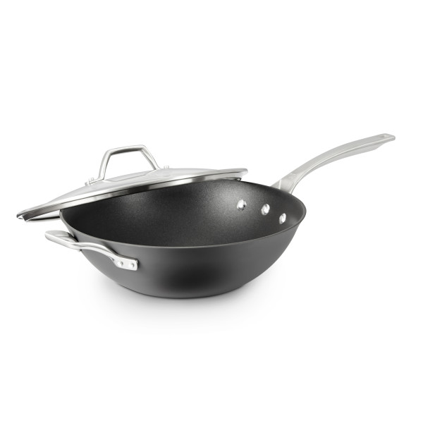 Classic Nonstick 12-Inch Flat-Bottom Wok - Thumbnail 5