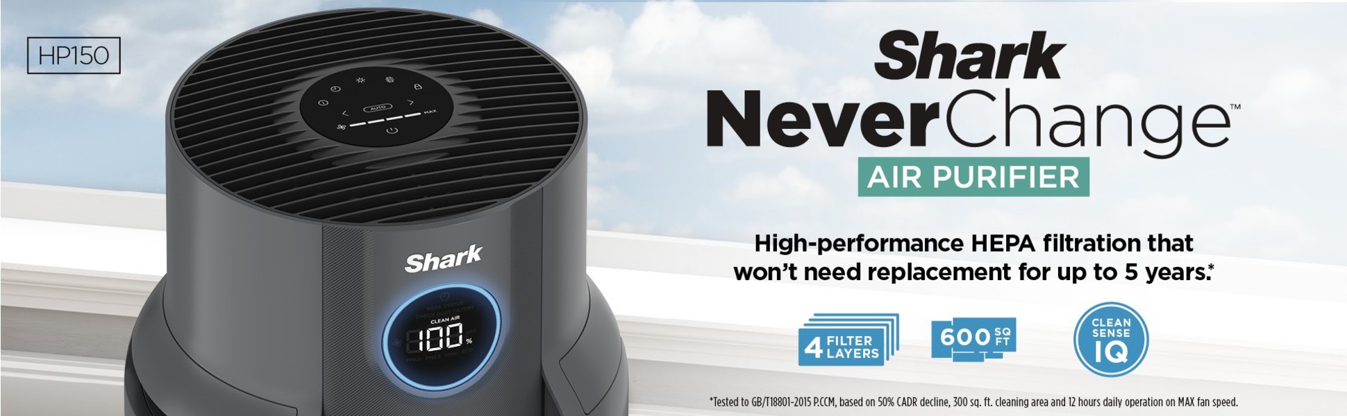 その他 shark Shark NeverChange Air Purifier, 5-Year HEPA Filter, 600sq
