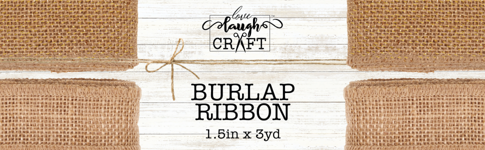 Love, Laugh, Craft Burlap Rag Tie Garland Project Kit, 2-10'l, Precut Ribbon, Multi-Color, Size: 6 inchw x 5-Yards (3-Pack), 1.5 inchw x 3-Yards (2