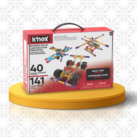 K'NEX Kids STEM Beginner 40 Model Building Set - 141 parts