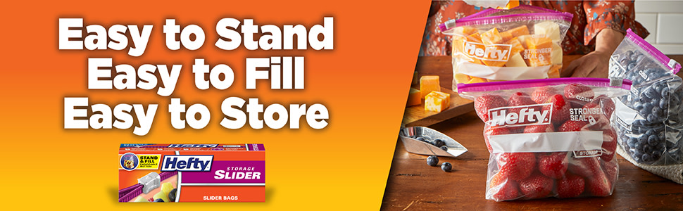 Organize Your Kitchen and Life With Hefty® Slider  Storage Bags
