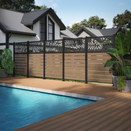 Deckorators Contemporary Rail 1.375 in. H x 1.25 in. W Textured