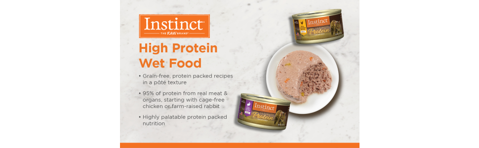 Instinct Ultimate Protein Grain Free Real Chicken Recipe Natural Wet Canned Cat Food 3 oz. Case of 24 Petco