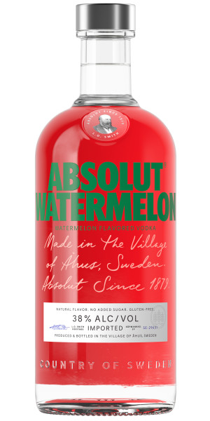 Absolut Watermelon Flavored Vodka, 750 ml Bottle, 76 Proof