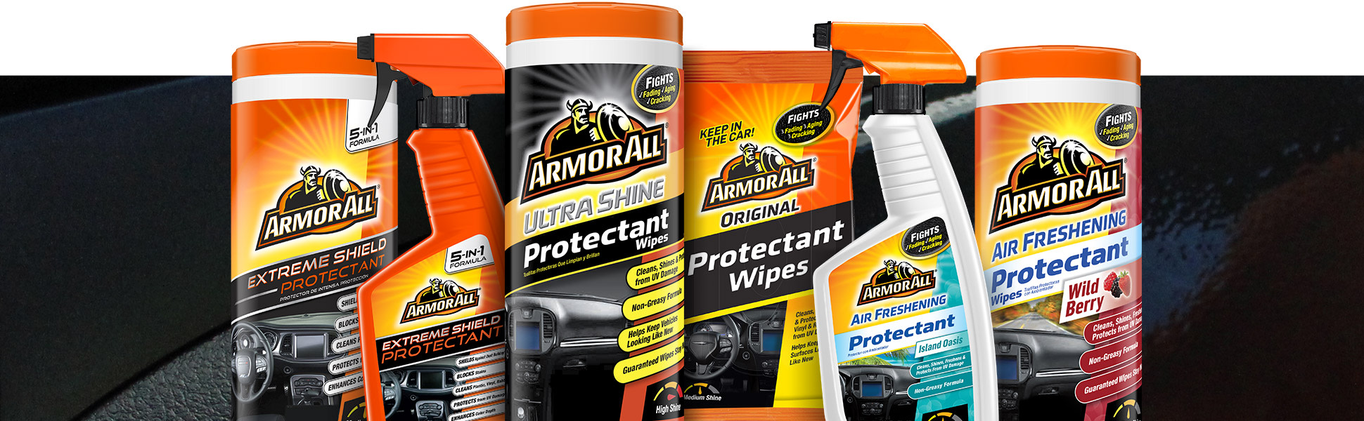  Armor All Car Protectant Wipes, Car Interior Cleaning Wipes for  Cars, Trucks & Motorcycles, 25 Count Each, 150 Wipes Total (Pack of 6) :  Automotive
