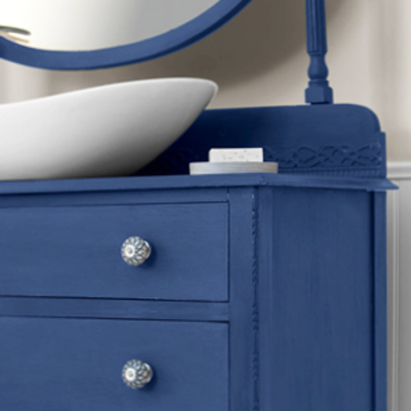 BEHR PREMIUM 1 qt. #S530-7 Dark Navy Interior Chalk Decorative Paint 713004  - The Home Depot