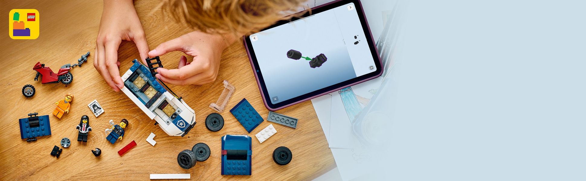 Builders can zoom in, rotate sets in 3D and track their progress using the fun, intuitive LEGO Builder app.