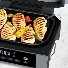 NINJA Foodi Smart XL 6-in-1 Stainless Steel Indoor Grill with Built in  Thermometer DG551 DG551 - The Home Depot