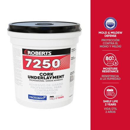 ROBERTS 7250 16 qt. (4 Gal.) Professional-Grade Cork Underlayment Floor Adhesive