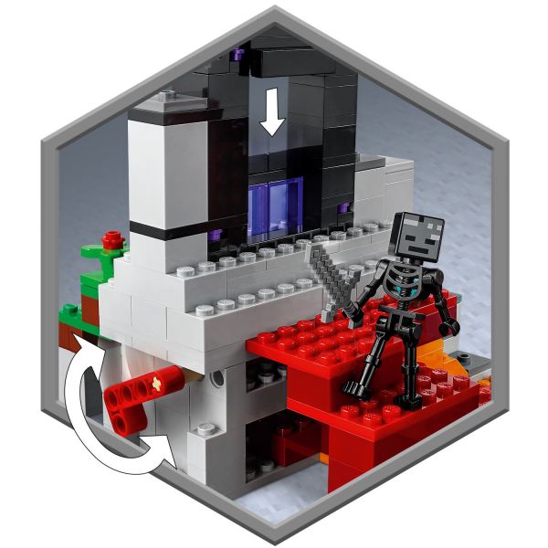 by Systems LEGO Minecraft LEGO® 21172 Noble® & Ruined Soon) Inc. (Retiring Portal The | Barnes