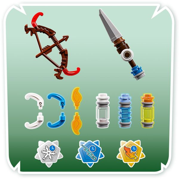 Enable the bow and spear for fire, shock and chill attacks.