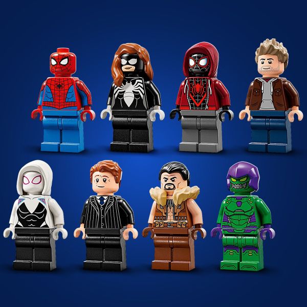 Spider-Man, Ghost-Spider, Miles Morales, Green Goblin and more.