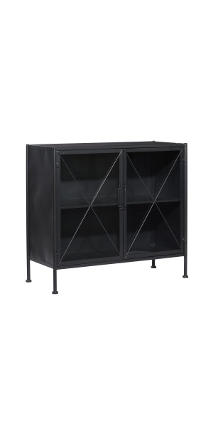 Deseret 86.6 H x 31.5 W x 15.75 D Storage Cabinet Inbox Zero Color: Black